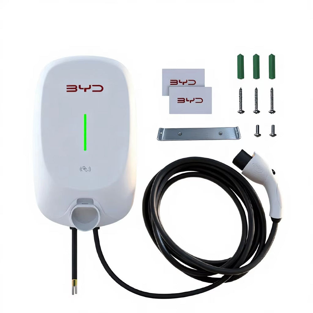 Hot Sale 7kW Charger Wall-Mounted Charging Stations BYD 7th Generation EV Charger 32A Electric Cars